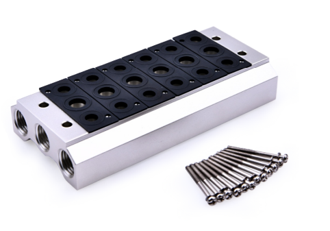 6V300M16FT AIRTAC MANIFOLD, 6V3 & 6A3 SERIES<BR>16 STATIONS
